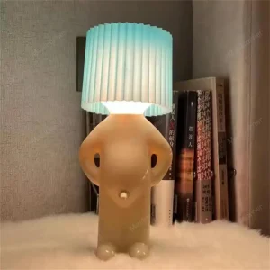 Đèn Cậu Bé Nghịch Ngợm Sáng Tạo Đèn Bàn LED Độc Đáo Nếp Gấp Đọc Sách Chiếu Sáng Phòng Ngủ Đầu Giường Đèn Ngủ Trẻ Em Quà Tặng - Hình 3