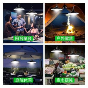 Đèn Chia Đèn năng lượng mặt trời nhà trong nhà và ngoài trời Đèn sân vườn Đèn chùm cắm trại một kéo hai Đèn chống thấm nước Đèn đường nông thôn - Hình 4