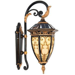Đèn Chiếu sáng ngoài trời năng lượng mặt trời Đèn tường Châu Âu Sân vườn Mỹ ngoài trời hành lang lối đi treo tường phong cảnh Đèn LED - Hình 4