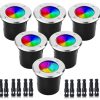 Đèn chôn 3w5w6w9w12wRGBW chôn Đèn sân vườn Đèn cảnh quan Đèn sân khấu RGB Đèn bãi cỏ Điều khiển RF