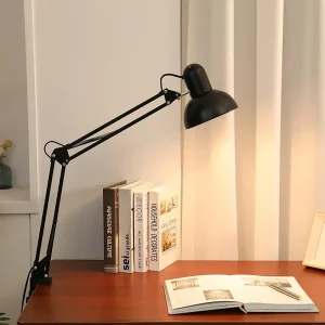 Đèn Có Thể Gập Lại Đèn Bàn Kẹp Đèn Kính Thiên Văn Bảo Vệ Mắt Retro Phòng Ngủ Máy Tính Văn Phòng Đèn Bàn Trang Trí Nhà Cho Bóng Đèn E27