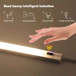 Đèn Dây Đèn LED 5V USB Để Bàn Tay Quét Công Tắc Đèn Nền Cảm Biến Chuyển Động Sách Để Bàn Trẻ Em Học Phòng Tủ Bếp Bóng Đèn - Hình 2