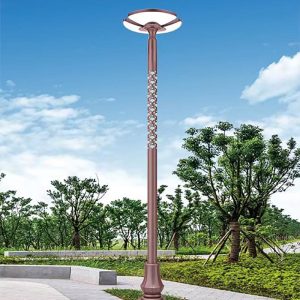 Đèn đĩa bay năng lượng mặt trời Đèn sân vườn ngoài trời biệt thự công viên sân vườn vuông cao cực Đèn đường siêu sáng ufo Đèn phong cảnh - Hình 2