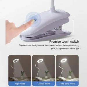 Đèn Đọc Sách Tiết Kiệm Năng Lượng Sạc Kẹp Đa Năng Sáng Tạo Bảo Vệ Mắt Để Bàn Di Động Không Dây Để Bàn LED USB - Hình 3
