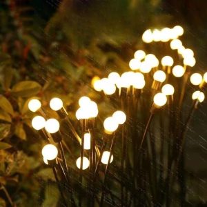 Đèn đom đóm mới Đèn sân vườn năng lượng mặt trời Đèn trang trí sân vườn trên mặt đất Chèn Đèn sân vườn Đèn chiếu sáng ban đêm - Hình 2
