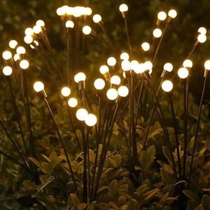 Đèn Đom đóm năng lượng mặt trời sân ngoài trời Đèn cắm đất ngoài trời Đèn sân vườn sáng tạo trang trí bãi cỏ Đèn - Hình 3