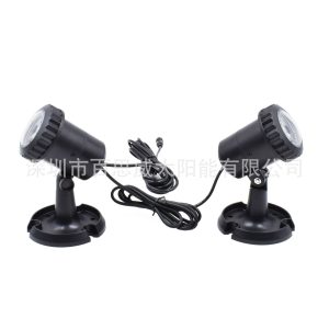 Đèn Explosive Solar Light Ngoài trời không thấm nước Garden Lawn Light Solar Projector Light IP68 Spotlight - Hình 4