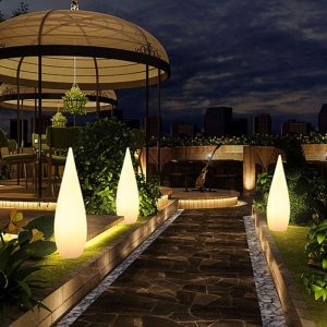 Đèn Giọt Nước Đèn Sàn Dạ Quang Năng Lượng Mặt Trời Đèn Ngoài Trời Bài Bãi Cỏ Đèn Sân Vườn Lưới Đỏ Trang Trí Đám Cưới Đèn - Hình 2