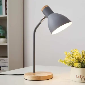 Đèn Gỗ Sáng Tạo Đèn Bàn Bắc Âu Flex Để Bàn Nghệ Thuật LED Đơn Giản E27 Đèn/Bảo Vệ Mắt Đọc Sách & Phòng Khách Phòng Ngủ trang Trí Nhà - Hình 2