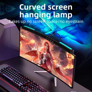 Đèn HD USB Vô Cấp Mờ Màn Hình Đèn Treo Màn Hình Cong Màn Hình Ánh Sáng RGB Nền Khí Quyển Để Bàn Màn Hình Thanh Ánh Sáng - Hình 3