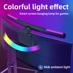 Đèn HD USB Vô Cấp Mờ Màn Hình Đèn Treo Màn Hình Cong Màn Hình Ánh Sáng RGB Nền Khí Quyển Để Bàn Màn Hình Thanh Ánh Sáng