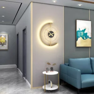 Đèn Hiện Đại Tối Giản Đèn LED Dán Tường Có Đồng Hồ Phòng Ngủ Phòng Ăn Hành Lang Lối Đi Đèn Nhà Chiếu Sáng Trong Nhà Trang Trí Đèn - Hình 4