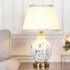 Đèn Hiện Đại Tối Giản Gốm Đèn Bàn Hoa Chim Đầu Giường Đèn LED Để Bàn Cho Phòng Ngủ Nghiên Cứu Đọc Sách Đèn Ngủ Trong Nhà Trang Trí Nhà