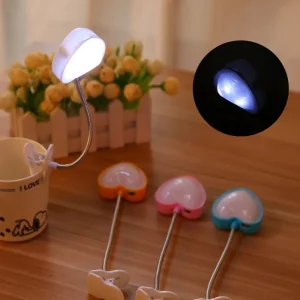 Đèn Hình Trái Tim Để Bàn Đèn Ngủ LED Siêu Sáng Mini LED Để Bàn Đèn Đọc Sách Đèn Sách Căn Phòng Bé Gái trang Trí