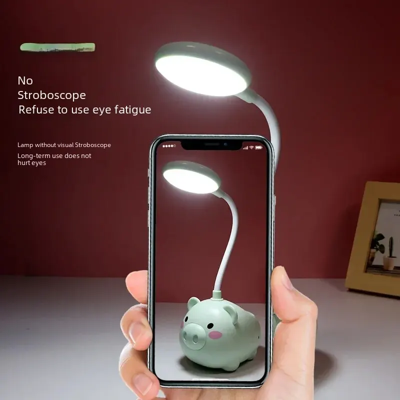 Đèn Hoạt Hình Dễ Thương Lợn Mini Đèn Ngủ Trẻ Em Bảo Quản Bảo Vệ Mắt Đèn LED Bút Có Thể Gập Lại Ống Để Bàn - Hình 2 Đèn Hoạt Hình Dễ Thương Lợn Mini Đèn Ngủ Trẻ Em Bảo Quản Bảo Vệ Mắt Đèn LED Bút Có Thể Gập Lại Ống Để Bàn - Hình 2