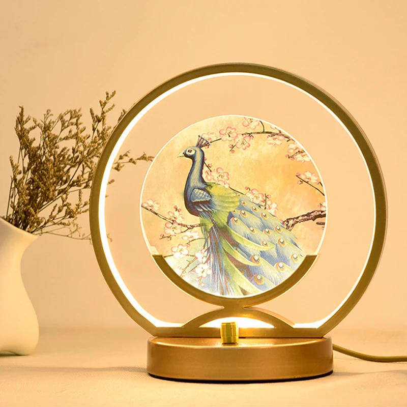 Đèn Hướng Dẫn Sử Dụng Âm Trần Trung Quốc Con Công Hình Đèn Ngủ LED Acrylic Để Bàn Trang Trí Nhà Ấm Áp Phòng Ngủ Lãng Mạn Đèn Bàn Học - Hình 4 Đèn Hướng Dẫn Sử Dụng Âm Trần Trung Quốc Con Công Hình Đèn Ngủ LED Acrylic Để Bàn Trang Trí Nhà Ấm Áp Phòng Ngủ Lãng Mạn Đèn Bàn Học - Hình 4