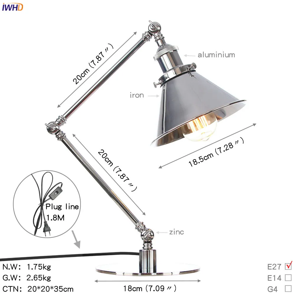 Đèn IWHD Abajur Đèn Bàn LED Cho Bên Cạnh Nhà US/EU Công Tắc Cắm Đèn Chùm Trang Trí Đèn LED Công Nghiệp Để Bàn Lamparas Luminaria De Mesa - Hình 2 Đèn IWHD Abajur Đèn Bàn LED Cho Bên Cạnh Nhà US/EU Công Tắc Cắm Đèn Chùm Trang Trí Đèn LED Công Nghiệp Để Bàn Lamparas Luminaria De Mesa - Hình 2