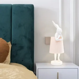 Đèn Kawaai Thỏ Đèn Bàn Cho Phòng Ngủ Đồ Trang Trí Đầu Giường Thỏ Để Bàn Quà Tặng Giáng Sinh Phòng Bé Gái Đáng Yêu Đèn Ngủ - Hình 3
