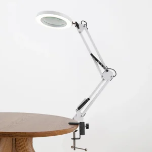 Đèn Kính Lúp Chiếu Sáng 3 Chế Độ Màu Sắc Kính Lúp LED Có Chân Đế Để Sửa Chữa/Tác Phẩm/Đèn Bàn/Chăm Sóc Da Dụng Cụ Làm Đẹp - Hình 4
