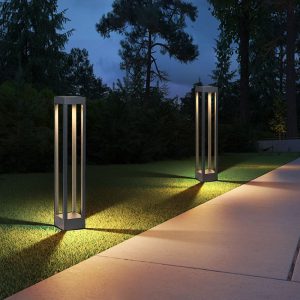 Đèn Lawn Light Quảng trường Sun Garden Light Ngoài trời không thấm nước Garden Lawn Light Nhôm hiện đại Phong cách Trung Quốc Lawn Light - Hình 2