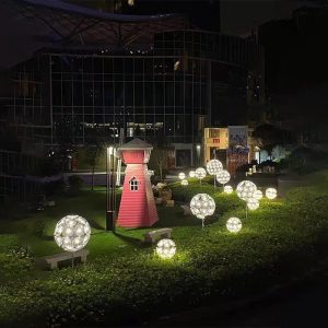 Đèn Led Acrylic Đèn Bồ Công Anh Ngoài Trời Chống Nước Mô Phỏng Sợi Quang Vuông Công Viên Cộng Đồng Bãi Cỏ Trang Trí Cảnh Quan Đèn - Hình 2