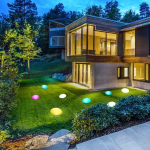 Đèn LED đá cuội ngoài trời công viên bãi cỏ Đèn trang trí năng lượng mặt trời Đèn phong cảnh đầy màu sắc Đèn sân vườn biệt thự - Hình 2