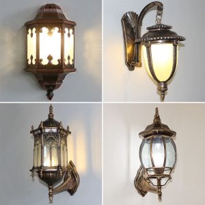 Đèn LED Dán Tường Ngoài Trời Chống Nước Đèn Sân Vườn Lối Đi Ban Công Cầu Thang Ánh Sáng Hành Lang Châu Âu Biệt Thự Sân Vườn Ngoại Thất Đèn - Hình 2