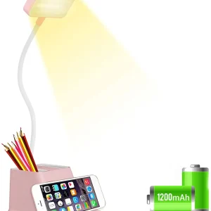 Đèn LED Để Bàn Cảm Ứng Mờ Đèn Bàn Sạc USB Đèn Đọc Sách Cho Trẻ Em Trẻ Em Học Đầu Giường Phòng Ngủ Phòng Khách - Hình 2