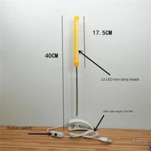 Đèn LED Để Bàn Có Kẹp Đèn Bàn Linh Hoạt Để Đầu Giường Đọc Sách Học Văn Phòng Làm Việc Trẻ Em Đèn Ngủ - Hình 3