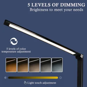 Đèn LED Để Bàn Đèn Ngủ Dùng Nguồn USB Bảo Vệ Mắt Ký Túc Xá Sinh Viên Đọc Sách Để Bàn 5 Cấp Độ Mờ Cảm Ứng Đèn Ngủ - Hình 3