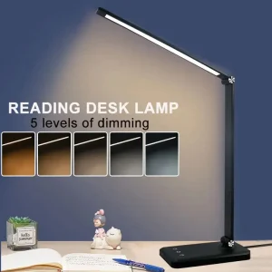 Đèn LED Để Bàn Đèn Ngủ Dùng Nguồn USB Bảo Vệ Mắt Ký Túc Xá Sinh Viên Đọc Sách Để Bàn 5 Cấp Độ Mờ Cảm Ứng Đèn Ngủ
