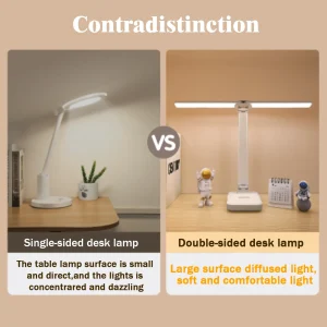 Đèn LED Để Bàn Sạc USB Đèn Bàn 3 Cấp Độ Điều Chỉnh Độ Sáng Cảm Ứng Để Bàn Bảo Vệ Mắt Có Thể Gập Lại Cho Phòng Ngủ Để Bàn - Hình 4