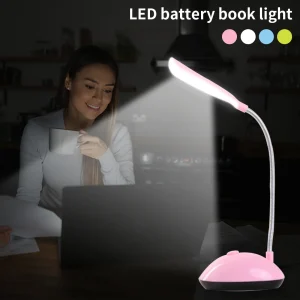 Đèn LED đọc sách chạy bằng pin Đèn bàn linh hoạt Có thể gập lại Bàn làm việc Đèn học tập cho trẻ em Văn phòng sinh viên - Hình 4
