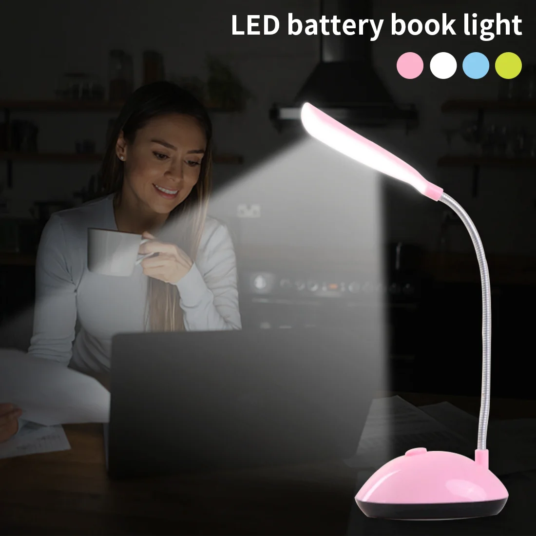 Đèn LED đọc sách chạy bằng pin Đèn bàn linh hoạt Có thể gập lại Bàn làm việc Đèn học tập cho trẻ em Văn phòng sinh viên - Hình 4 Đèn LED đọc sách chạy bằng pin Đèn bàn linh hoạt Có thể gập lại Bàn làm việc Đèn học tập cho trẻ em Văn phòng sinh viên - Hình 4