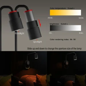 Đèn LED đọc sách có điều khiển từ xa Cảm ứng có thể điều chỉnh độ sáng Đèn bàn sạc USB Đèn ngủ cho phòng ngủ Đầu giường Văn phòng Nghiên cứu - Hình 2
