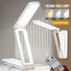 Đèn LED Đọc Sách Để Bàn Có Thể Gập Lại Cảm Ứng Với Điều Khiển Từ Xa Đèn Tường Có Thể Điều Chỉnh Độ Sáng USB Sạc Văn Phòng Nghiên Cứu Đầu Giường Đèn Ngủ