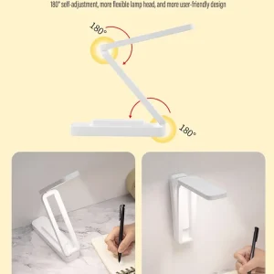 Đèn LED Đọc Sách Để Bàn Có Thể Gập Lại Cảm Ứng Với Điều Khiển Từ Xa Đèn Tường Có Thể Điều Chỉnh Độ Sáng USB Sạc Văn Phòng Nghiên Cứu Đầu Giường Đèn Ngủ - Hình 3