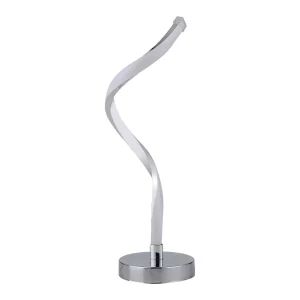 Đèn LED hiện đại Xoắn Ốc Đèn Bàn Để Bàn Đèn Ngủ Kim Loại Acrylic Bảo Vệ Mắt Đọc Sách Học Trắng Ánh Sáng Ấm Áp Phòng Khách - Hình 2