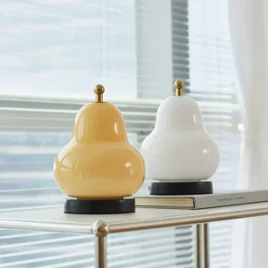 Đèn LED Kem Quả Lê Đèn Bàn Phòng Ngủ Đầu Giường Phòng Khách Đơn Giản Sạc Di Động Cao Cấp Bầu Không Khí Trang Trí Nhỏ Đèn Ngủ - Hình 2