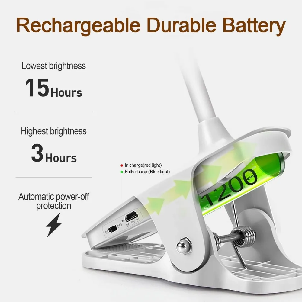 Đèn LED Kẹp Bàn Di Động, Đèn Đọc Sách Mini Tiện Lợi - Chống Lóa, Sạc Nhanh, Đa Năng - Hình 4 Đèn LED Kẹp Bàn Di Động, Đèn Đọc Sách Mini Tiện Lợi - Chống Lóa, Sạc Nhanh, Đa Năng - Hình 4