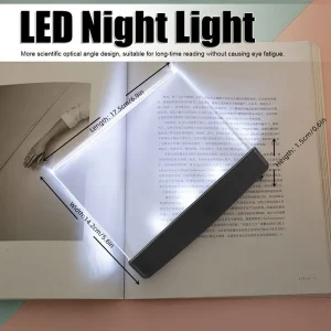Đèn LED Không Dây Đèn Sách Ký Túc Xá Đọc Sách Ban Đêm Bảo Vệ Mắt Pin AAA LED Sáng Tạo Di Động 17Cm Đèn Bàn Cho Phòng Ngủ - Hình 3