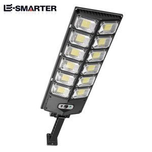 Đèn LED mới Xuất khẩu chói Đèn đường nhỏ Đèn đường hai hàng Đèn sân vườn năng lượng mặt trời Đèn đường cảm ứng chiếu sáng ngoài trời - Hình 2