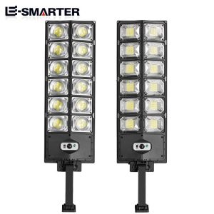 Đèn LED mới Xuất khẩu chói Đèn đường nhỏ Đèn đường hai hàng Đèn sân vườn năng lượng mặt trời Đèn đường cảm ứng chiếu sáng ngoài trời - Hình 3