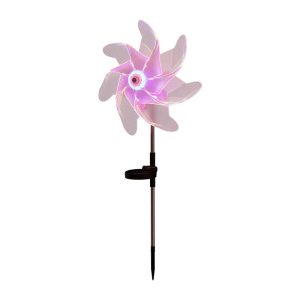 Đèn LED năng lượng mặt trời ma thuật màu Đèn cối xay gió bãi cỏ sân vườn chống nước cắm Đèn chiếu sáng ngoài trời cảnh quan Đèn trang trí - Hình 2