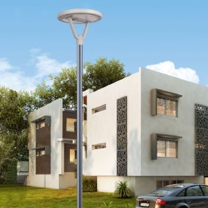 Đèn LED ngoài trời chống nước tích hợp Đèn sân vườn năng lượng mặt trời 30W Khu dân cư Đường công viên UFO Nhà sản xuất đầu Đèn sân vườn - Hình 3