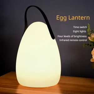 Đèn LED Phòng Ngủ Ngủ Đầu Giường Không Dây Để Bàn Ngoài Trời Di Động Điều Khiển Từ Xa Đèn Di Động Để Bàn Đèn Trang Trí - Hình 2