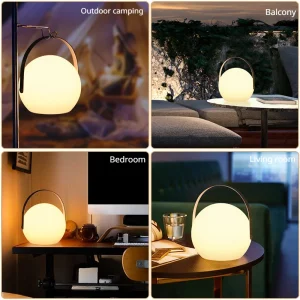 Đèn LED Phòng Ngủ Ngủ Đầu Giường Không Dây Để Bàn Ngoài Trời Di Động Điều Khiển Từ Xa Đèn Di Động Để Bàn Đèn Trang Trí - Hình 3