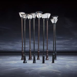 Đèn Led Sân Vườn 3 Mét 3.5 Chống Nước Ngoài Trời Cực Cao Cảnh Quan Bãi Cỏ Biệt Thự Cộng Đồng Ngoài Trời Đèn Đường Năng Lượng Mặt Trời - Hình 2