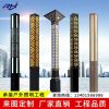 Đèn led sân vườn Đèn cảnh quan năng lượng mặt trời ngoài trời hình vuông chống nước bán buôn Đèn kiểu Trung Quốc mới Đèn led sân vườn Đèn đường