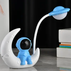 Đèn LED Sáng Tạo Hoạt Hình Spaceman Phi Hành Gia Đèn Bàn Bảo Vệ Mắt Đèn Ngủ Phòng Ngủ Học Sinh Học Đọc Sách Tặng Đèn - Hình 3